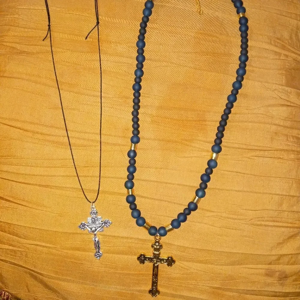 2 cross Necklaces